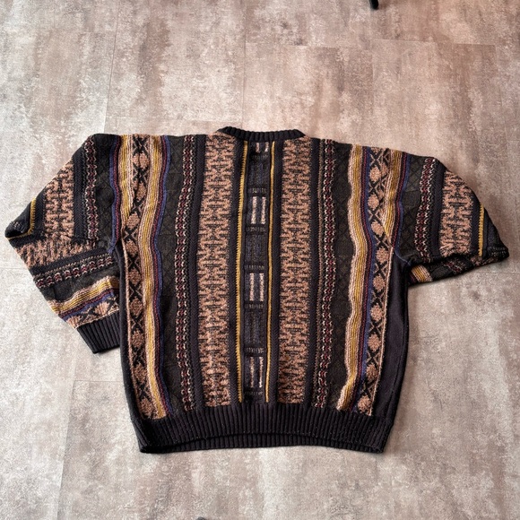 Vintage Jantzen Knit Sweater Mens XL Grandpa V-Neck - Picture 2 of 4